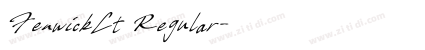 FenwickLt Regular字体转换